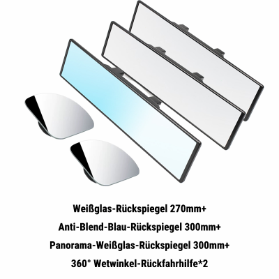 𝙍𝙚𝙢𝙞𝙛𝙖® Breiter Panorama-Rückspiegel fürs Auto✅ Gebogenes Weitwinkel-Design, Kein Toter Winkel, Klare Sicht bei Tag & Nacht