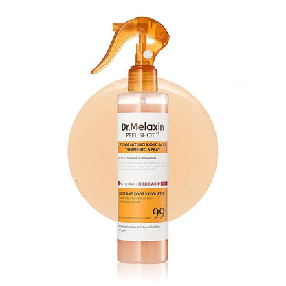 Evolvion®Peel Shot Kojic Acid & Turmeric Spray 200ml - Pore Clearing, Exfoliating & Skin Repair
