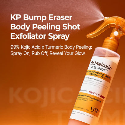 Evolvion®Peel Shot Kojic Acid & Turmeric Spray 200ml - Pore Clearing, Exfoliating & Skin Repair