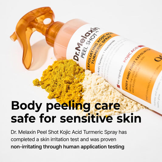 Evolvion®Peel Shot Kojic Acid & Turmeric Spray 200ml - Pore Clearing, Exfoliating & Skin Repair