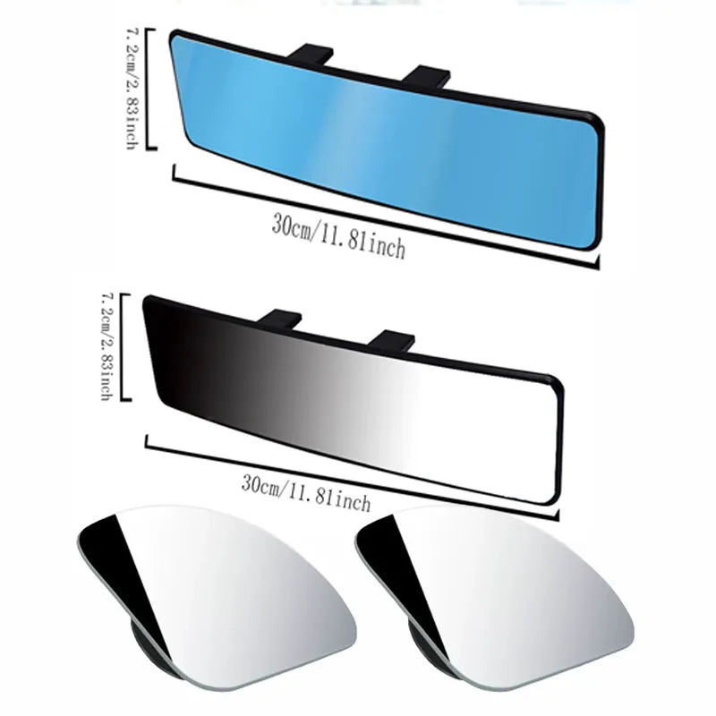 𝙍𝙚𝙢𝙞𝙛𝙖® Breiter Panorama-Rückspiegel fürs Auto✅ Gebogenes Weitwinkel-Design, Kein Toter Winkel, Klare Sicht bei Tag & Nacht