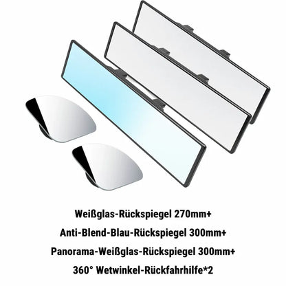 𝙍𝙚𝙢𝙞𝙛𝙖® Breiter Panorama-Rückspiegel fürs Auto✅ Gebogenes Weitwinkel-Design, Kein Toter Winkel, Klare Sicht bei Tag & Nacht