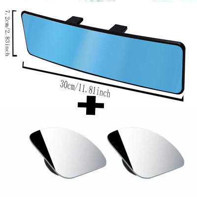 𝙍𝙚𝙢𝙞𝙛𝙖® Breiter Panorama-Rückspiegel fürs Auto✅ Gebogenes Weitwinkel-Design, Kein Toter Winkel, Klare Sicht bei Tag & Nacht