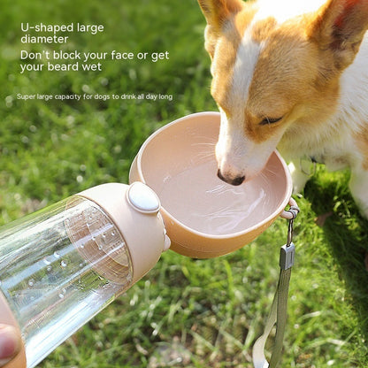 𝙍𝙚𝙢𝙞𝙛𝙖®🐶🐈‍⬛Praktische 2-in-1 Haustierflasche: Doppelte Kammer für Wasser & Futter – Ideal für unterwegs