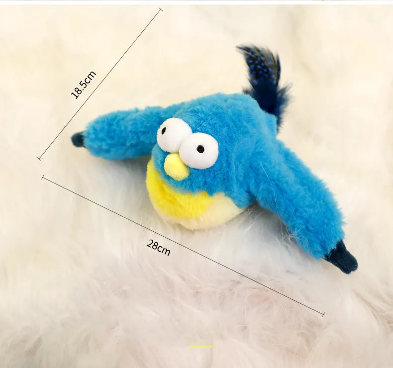 𝙍𝙚𝙢𝙞𝙛𝙖® 🐦 Realistischer Vogel für Katzen – selbstbewegend, mit Geräusch & Flügelschlag