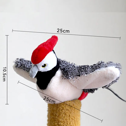 𝙍𝙚𝙢𝙞𝙛𝙖® 🐦 Realistischer Vogel für Katzen – selbstbewegend, mit Geräusch & Flügelschlag