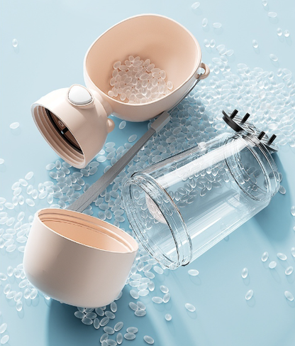 𝙍𝙚𝙢𝙞𝙛𝙖®🐶🐈‍⬛Praktische 2-in-1 Haustierflasche: Doppelte Kammer für Wasser & Futter – Ideal für unterwegs