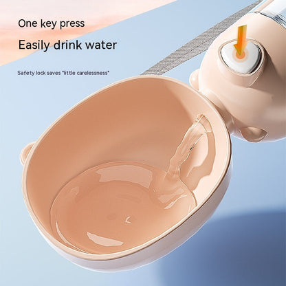 𝙍𝙚𝙢𝙞𝙛𝙖®🐶🐈‍⬛Praktische 2-in-1 Haustierflasche: Doppelte Kammer für Wasser & Futter – Ideal für unterwegs