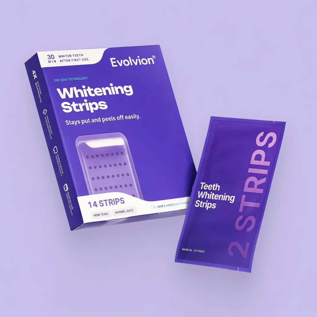 Evolvion®Purple Teeth Whitening Strips