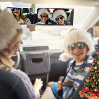 𝙍𝙚𝙢𝙞𝙛𝙖® Breiter Panorama-Rückspiegel fürs Auto✅ Gebogenes Weitwinkel-Design, Kein Toter Winkel, Klare Sicht bei Tag & Nacht