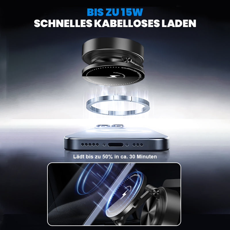 𝙍𝙚𝙢𝙞𝙛𝙖® 🏆Kabelloser Magnet-Handyhalter mit Schnellladefunktion⚡